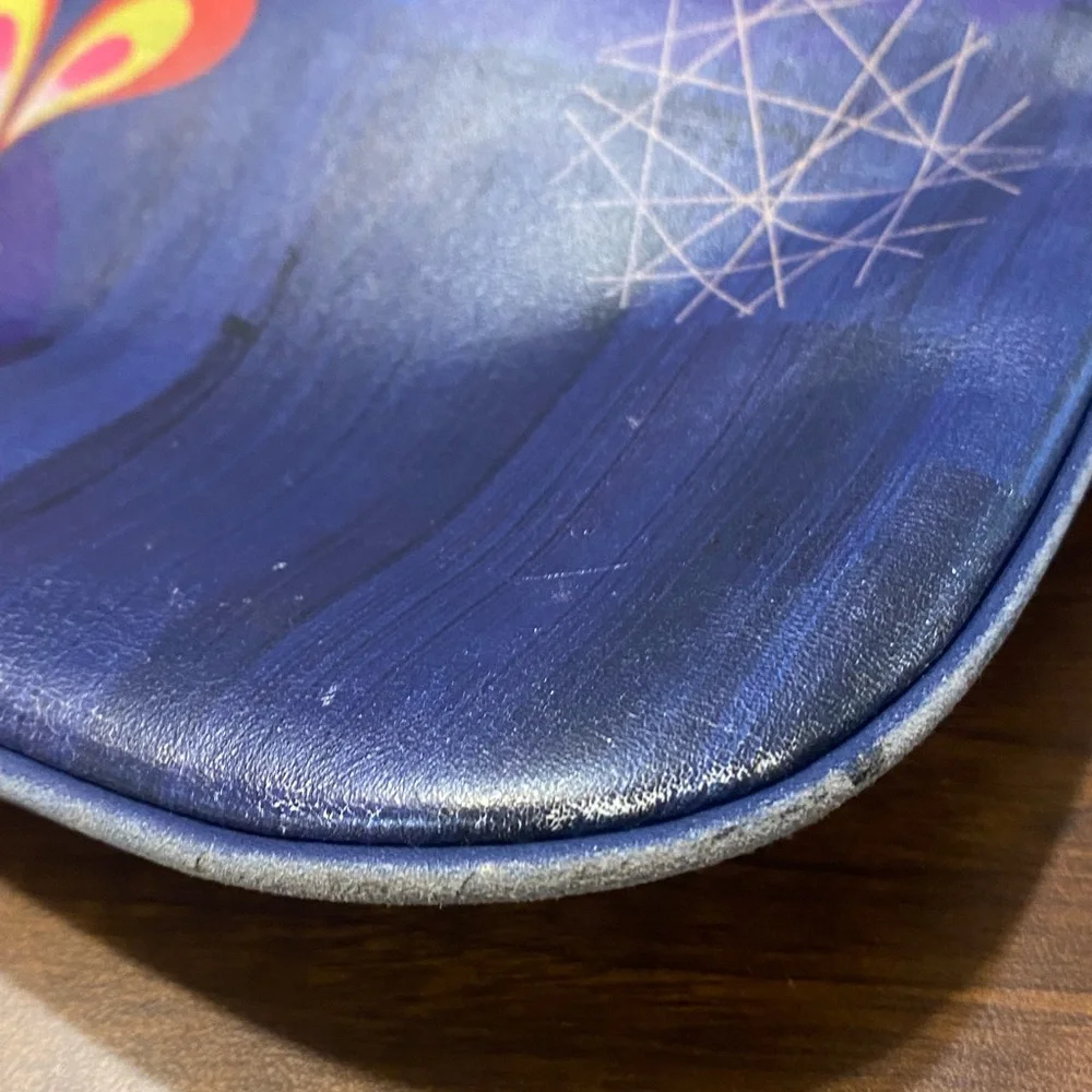 Jeon los Angeles Blue Crossbody Bag with Colorful Design - Picture 4 of 7